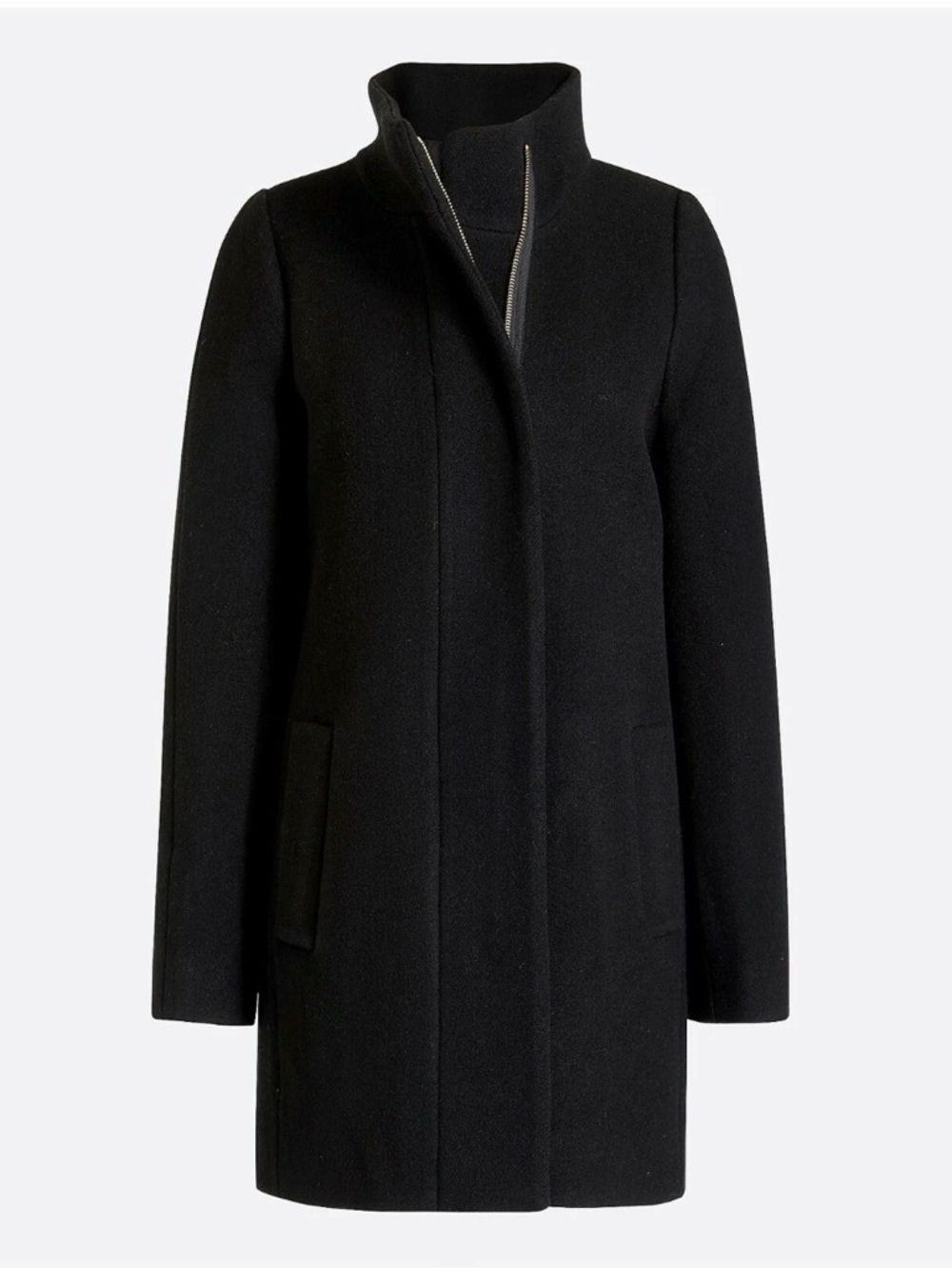J. Crew Black “City” pea coat
